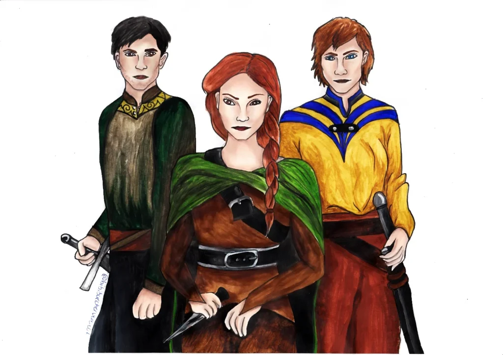 Gruppenillustration für “Die magischen Bücher”
